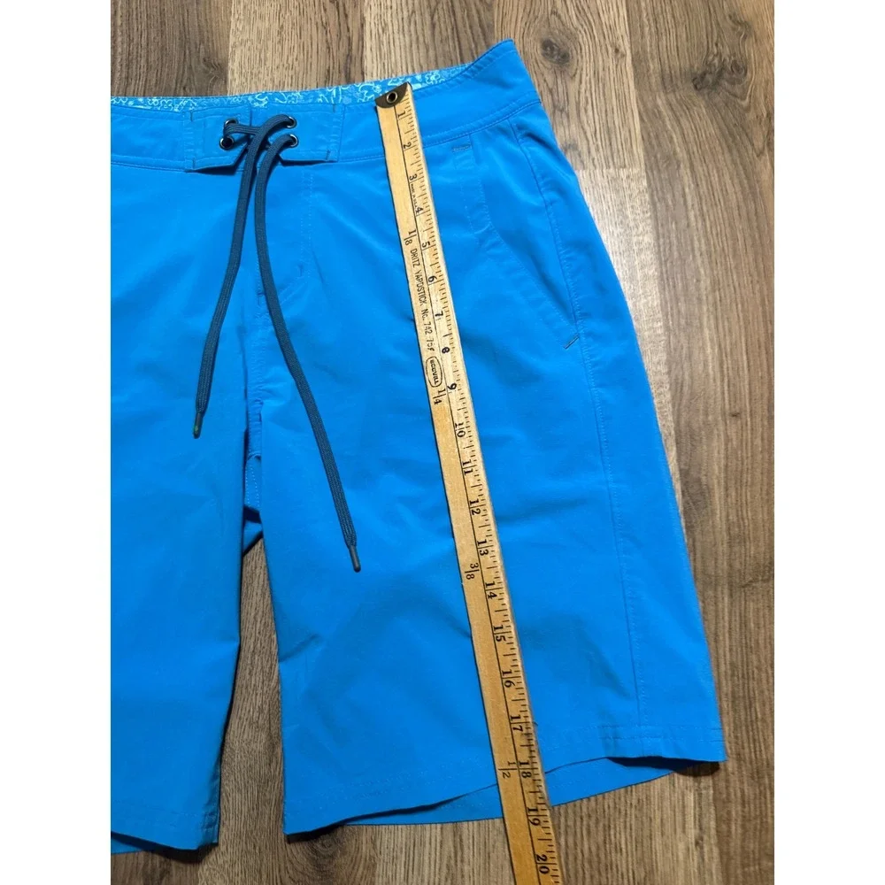 Stio Board Shorts Mens 32 Blue Adult Performance Swim Trunks Excellent